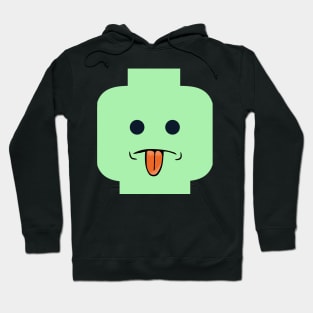 Rude Minifig Face Sticking Tongue Out Hoodie